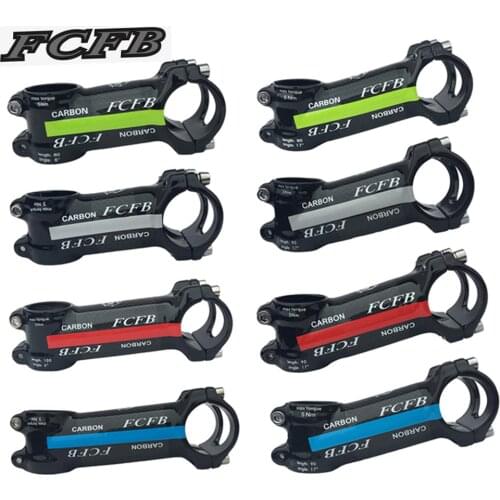 New arrive FCFB FW 4 color alloy + 3k carbon 6 degree 17 degree stem mountain bike road bike stem frok 28.6 bar 31.8