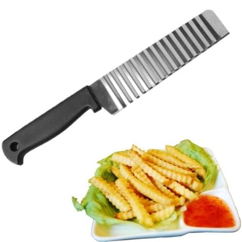 Stainless Steel Potato Cutter Creative Manual French Fries Cutter Wave Carrot Knife Kitchen Multi-function Vegetable Cutter