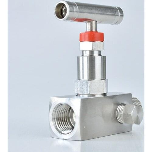 1/2" 3/4" 1" Stainless Steel Internal And External Wire Globe Valve With Exhaust Internal Thread Needle Valve