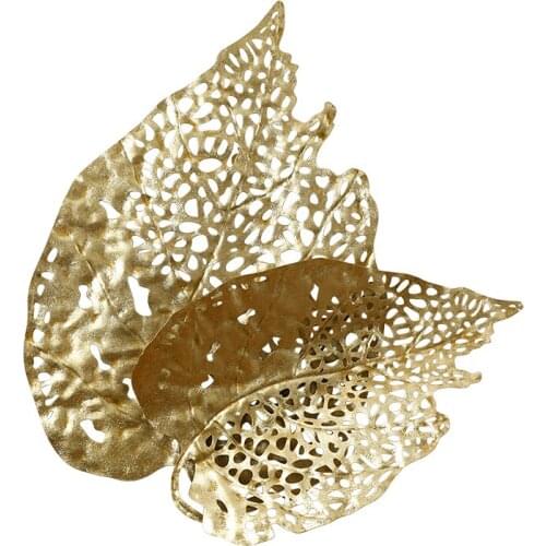 MODERN WALL DECORATION 3D SIMPLICITY IRON ART A LIVING ROOM BACKGROUND METOPE ORNAMENT GOLDEN LIGHT EXTRAVAGANT