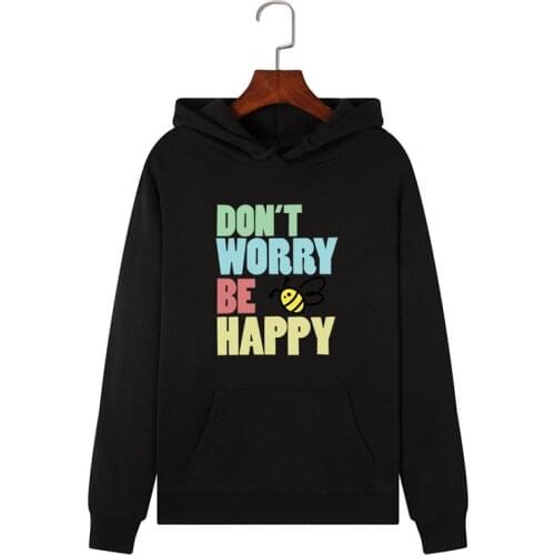 Lovely Bee Print Sweatshirts Pink Hoodie Women Pullover Full Sleeve Streetwear Women Winter Clothes Women Harajuku Hoodies