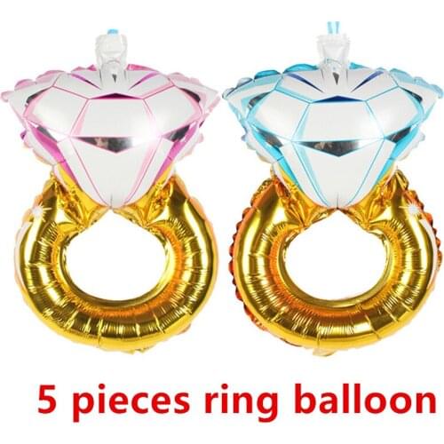 5 PCS 16inch large wedding finger ring balloon propose courtship party anneau anillo ballon globo balon marriage home decoration
