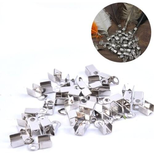 20pcs/pcak Clip DIY Dreamcatcher Metal Clip For Feather Silvery Clip Handmade Accessories Dreamcatcher Material Accessories