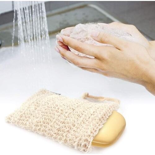 1pc Exfoliating Soap bags mesh net Bathroom bath brush Cleaning Tools Handbag cleaning storage bag bathroom accessories