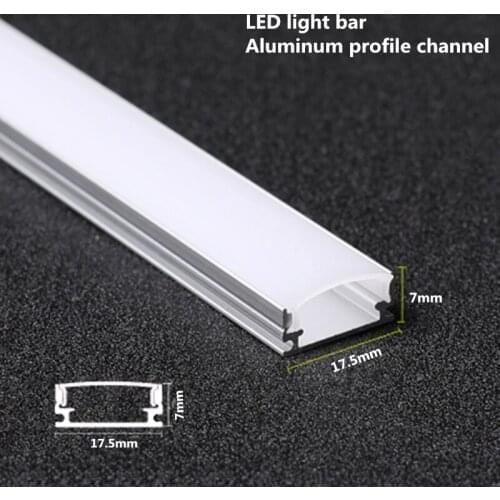 10-20PCS DHL 1m LED strip aluminum profile for 5050 5730 LED hard bar light led bar aluminum channel housing withcover end cover
