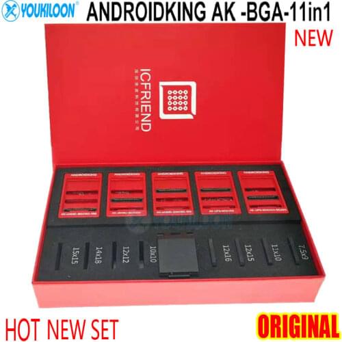2021 Original NEW MOORC ICFRIEND AK-BGA eMMC 11in1 Adapter with Z3X Easy Jtag Plus UFI Box Medusa Pro Box