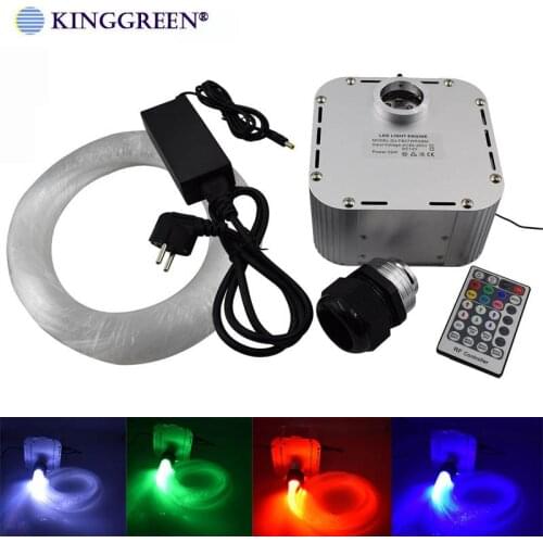 32W RGB LED Twinkle Fiber Optic Lights Kit LED Fiber Optic Engine Driver With Fiber Optic Cable For Star Ceiling Free Shipping