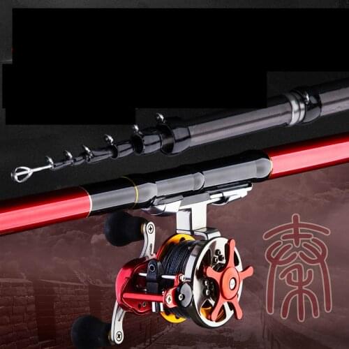 Front-end Fishing Rod Ultra Hard Three-positioning Rock Fishing Pole Telescopic Fishing Olta with Reel Pesca 4.5m 5.4m 6.3m 7.2m