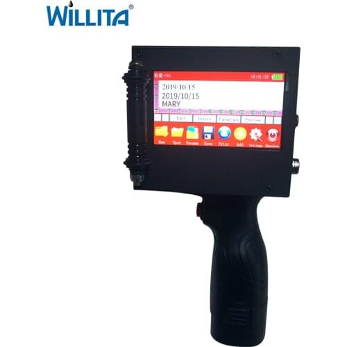 50.8mm QR Bar batch code variable date serial number logo expiry date label portable handjet handheld thermal inkjet printer#R35