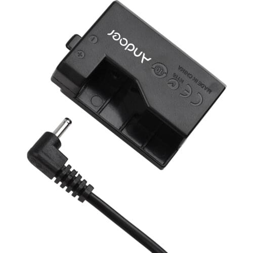 Andoer ACK-E10 5V USB Dummy Battery DC Coupler with Power Adapter for Canon EOS Rebel T3/T5/T6/T7/T100/Kiss X50/Kiss X70/1100D