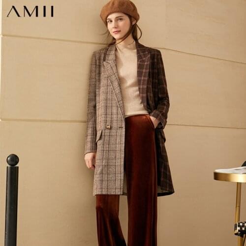Женские двубортные пиджаки Amii China At AliExpress