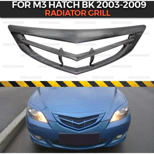 Radiator grill case for Mazda 3 HB BK 2003-2009 ABS plastic body kit aerodynamic decoration car styling tuning