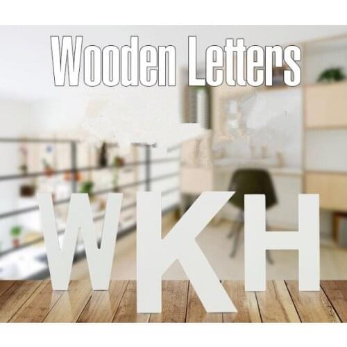 1PC 15cm English Letters Wood Figurines DIY Home Decors for Romantic Wedding Festivals Birthday Party Decorative Crafts ML 010