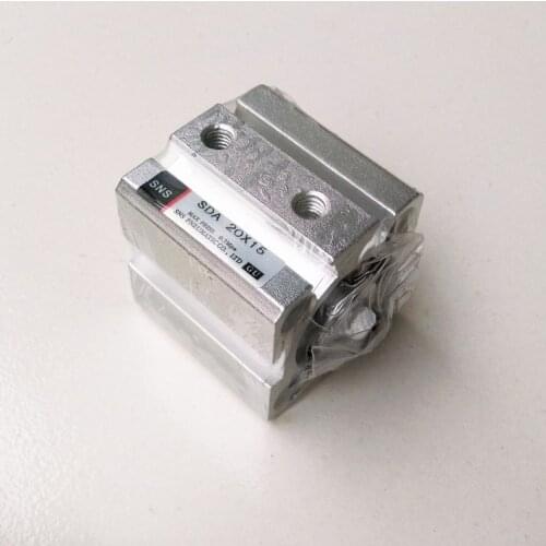 Bore 20mm Stroke 15mm Pneumatic Compact Cylinder SDA20X15
