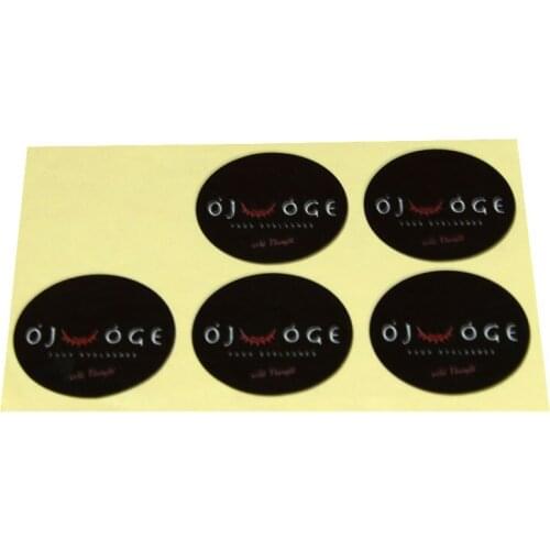 Customized printed gold foil clear bopp label sticker
