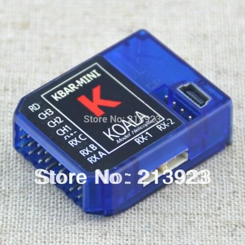 Mini KBAR High-Speed 3 Axis Gyro Flybarless System For ALIGN T-REX etc. 450 550 600 700 RC Helicopter