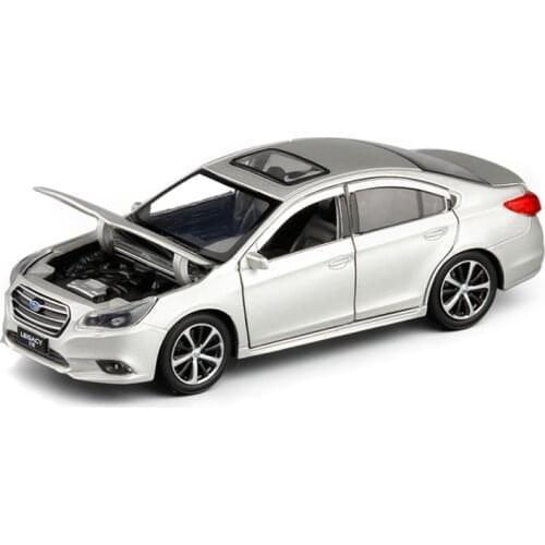 Simulation 1: 32 Subaru lion legacy car alloy car model six open acousto optic model childrens birthday gift