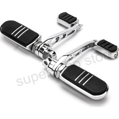 Motorcycle pegs Anti-Vibe Streamline Footrest dyna footpegs with Heel Rest pegs For harley softail FXDF FAT BOB FXDC FXDX