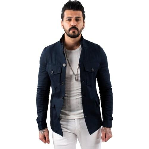 DeepSEA Male Linen Safari Jacket High Quality Beli Wheel New Season Solid Color Travel, Camping, Elite 2102535