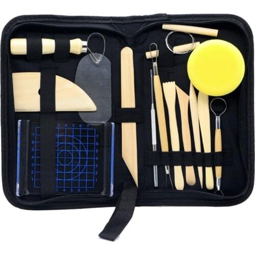 Sculpting tools Polymer Clay Knife Set for Modeling Pottery Tools Ceramic Clay Cutting Knife Plastic Wood Steel Carving Tool Kit