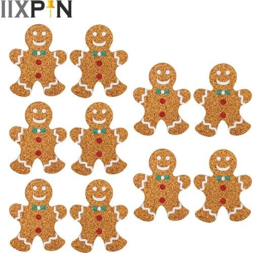 5 Pairs Disposable Nipple Cover Stickers Santa Claus/Elk/Christmas Tree/Gingerbread Self Adhesive Nipple Pasties Breast Petals