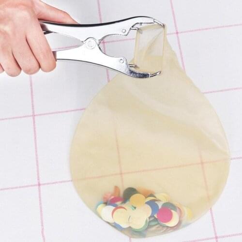 Stainless Steel Metal Balloon Flaring Pliers Latex Balloon Filled with Sequins Confetti Expander Wave Ball Expansion Pliers