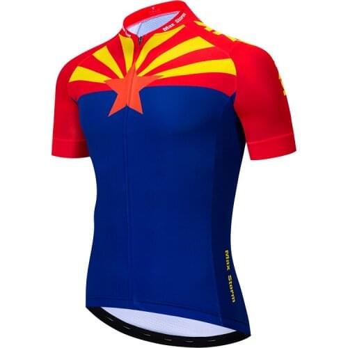 2019 New Team Cycling Jersey Customized Road Mountain Race Top bike jersey max storm