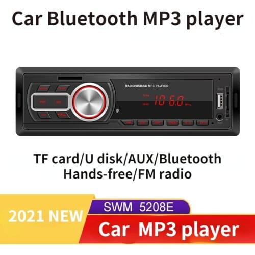 2021 NEW Car radio 12V Bluetooth Autoradio Car Stereo Radio FM Aux Input Receiver SD USB In-dash Car MP3 Multimedia Player