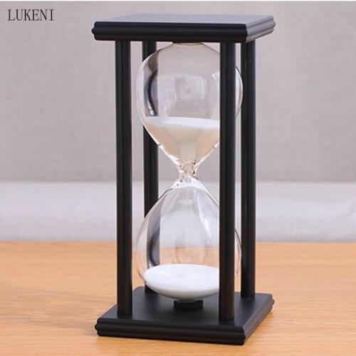 Wooden Sandglass Sand Hourglass 30/60 Minute 20.5*10*10 Countdown Timer Clock Xmas Birthday Gift Home Decoration Reloj De Arena