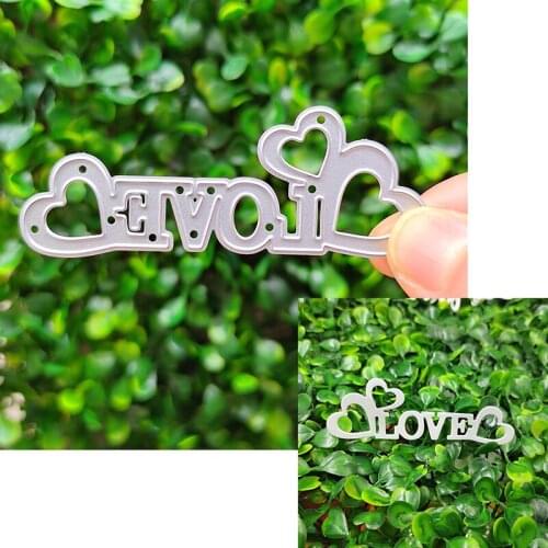 Suitable for Valentines Day metal cutting die and DIY scrapbook album 3D creative greeting card making love template 2021 NEW