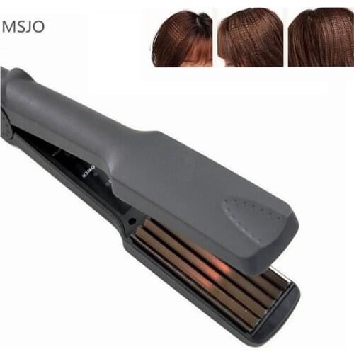 Professional Tourmaline Ceramic Corn Plate wave hair straighteners Fast Warm-up Crimper hair curler corrugated Iron styling tool