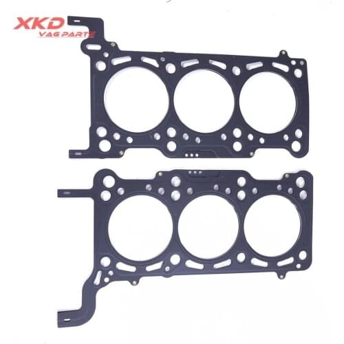 2pcs 3-holes 1.2mm Engine Cylinder Head Gaskets For V-W Touare-g AUD-I A4 S6 Q5 3.0T 059 103 383 MQ,059 103 383 MT