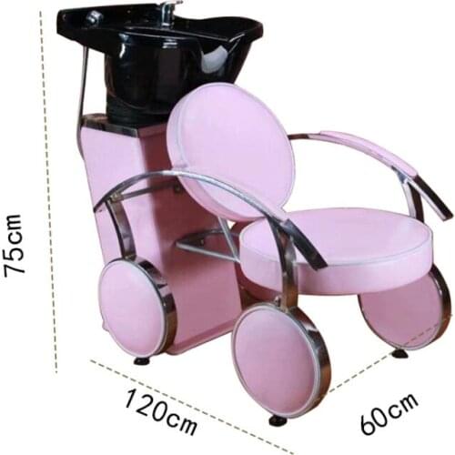 Hair salon direct sales simple net red haircut haircut salon sitting semi reclining flushing machine shampoo bed