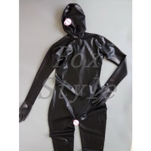 Rubber catsuit full cover for women