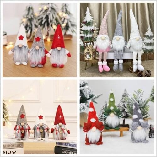 Christmas Ornaments New Year 2022 Christmas Gnomes Doll Christmas Decorations for Home Navidad Pendant Gift Kid Kerst Noel Natal