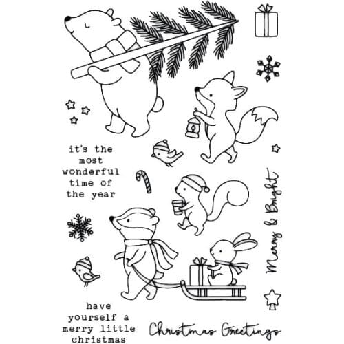 Christmas beer Transparent Clear Silicone Stamp/Seal for DIY scrapbooking/photo album Decorative clear stamp A307