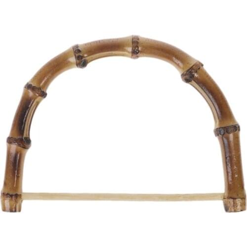 1pc Bamboo Bag Handle for Handcrafted Handbag DIY Bags Replacement Accessories