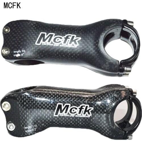MCFK carbon fiber road bicycle stem bike MTB cycling parts stem 3K carbon 31.8 mm angle 6 or 17 degree all carbon stem