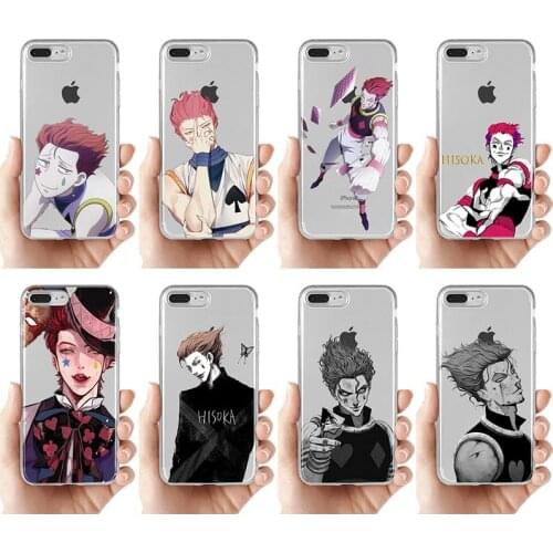 Hisoka Anime Hunter X hunter Phone Case for iPhone 8 7 6 Plus X xr Xs 1112Pro Mini max se silicone Fundas Clear Cover Boy Cases
