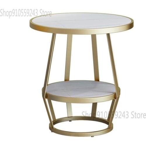 Nordic Marble Sofa Side A Few Corners A Few Light Luxury Creative Balcony Small Coffee Table Simple Rock Board Small Round Table