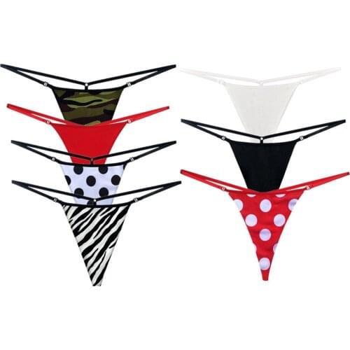 S-XL Womens Cotton G-string Thong Panties String Thin Waistband Bikini Seamless Thong Women T-back Buckle Tanga Calcinha