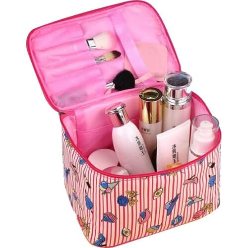 New Flamingo Cosmetic Bag Necessaire Travel Organizer Make Up Box Toiletry Kit Wash Toilet Large Waterproof Pouch