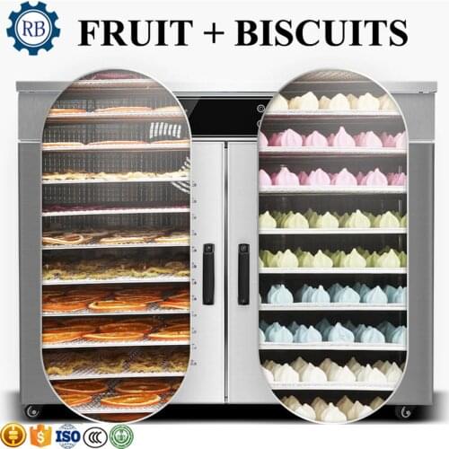 Commercial Electric Dried Fruit Dehydrator Snack Pet Food Drying Dryer Vegetable Meat Freezed Drying Machine 32 Trays