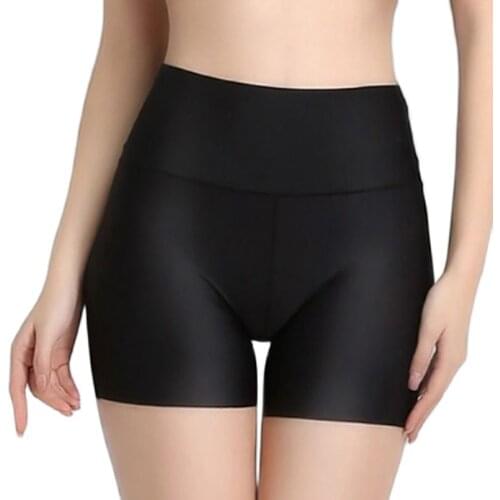 Women High Waist Shorts Under The Skirt Protective Ladies Female Safety Boyshort Boxer for Girls 2020 Black Girls Tights Briefs