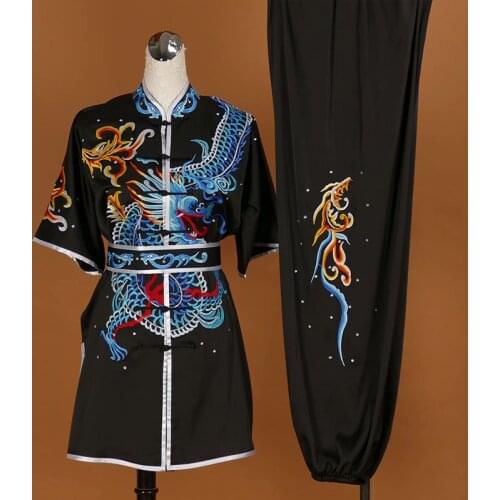 Wushu taichi taiji clothes changquan uniform Martial arts competition clothing embroidered kungfu nanquan taolu clothes uniform