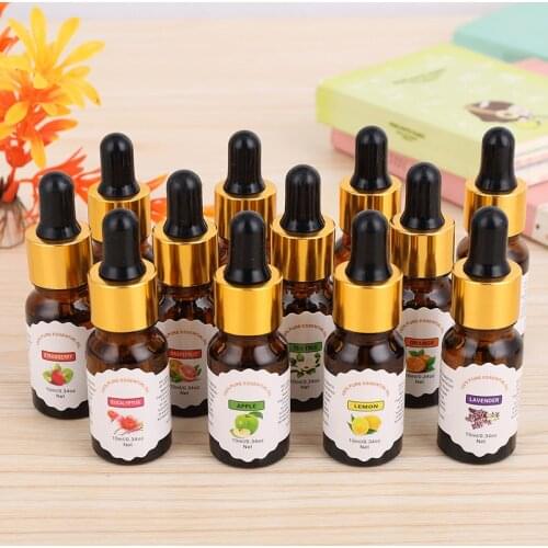 10ml Humidifier Essential Oils Pure Fragrance Car Air Freshener Diffuser Natural Fruit Plant Perfume Car Accessories TSLM2