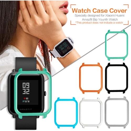 Smart Watch Protector Case Slim Colorful Frame PC Case Cover Protective Shell For Huami Amazfit Bip Youth Watch
