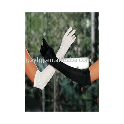 Womens sexy Lingerie long gloves black white Party glove A001