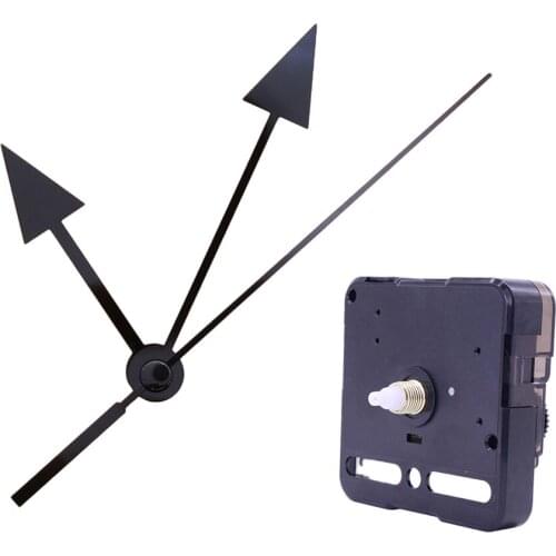 1Set Black Silent Quartz Clock Movement With Pointer Repair Accessory Hands Tool