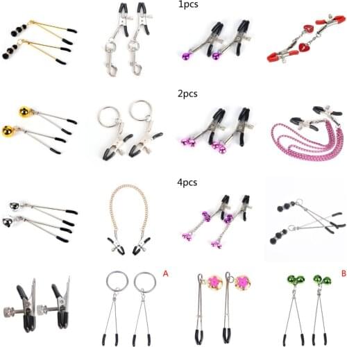 1 pair /1pcs Chains Metal Nipple Clamps Sex Toys Nipples Clips Adult Games For Couples Flirt Toys Nipple Clips For Women